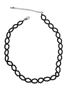 黑色蕾丝手工项链choker锁骨链