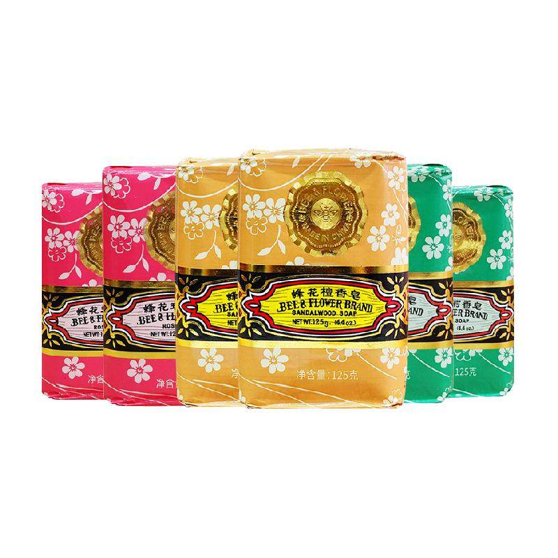 蜂花檀香玫瑰茉莉香皂125g*6块