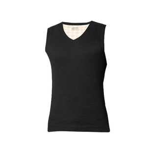 雅鹿羊毛保暖背心男款加绒加厚无痕发热打底男士马甲无袖坎肩冬季