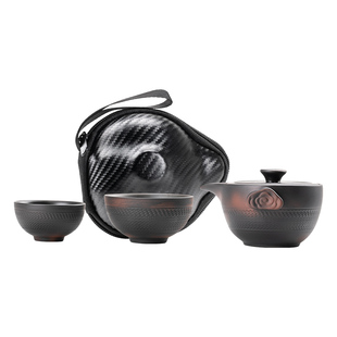 紫陶茶壶单个手抓壶陶瓷泡茶器家用盖碗茶杯大容量不烫手紫砂茶具