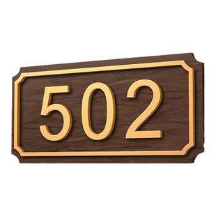 亚克力门牌定制高级感轻奢创意门牌号码牌家用门口数字贴订制别墅酒店房号包厢小区办公室宿舍入户门标识牌