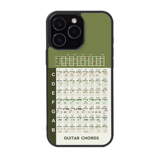 吉他和弦图谱乐理手机壳适用iPhone16promax音阶指法初学者练习苹果17/15音乐生学习记忆14/13华为小米不撞壳