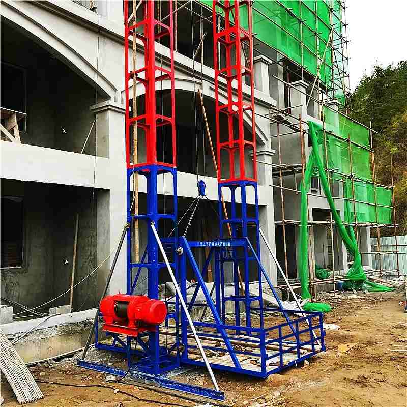 建筑工地物料提升机龙门架式施工升降机SSE160提升机工地上材料梯