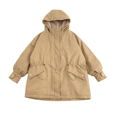 300斤特大码时尚百搭连帽棉衣女