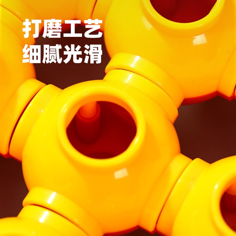 15跨境PopTube百变波纹玩具益智插管积木旋转拼儿童解压变形伸缩