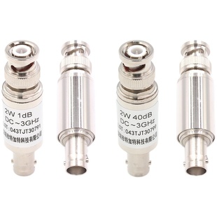 2W BNC/Q9固定同轴衰减器50欧姆 DC-3GHz BNC-JK 5/10/20/30/40DB