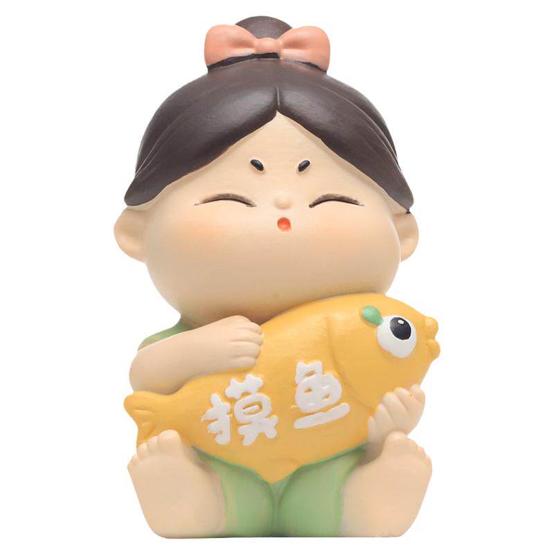 唐小圆小摆件办公室桌面装饰