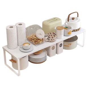 厨房桌面置物架台面分层收纳隔板架子橱柜内碗碟调味料收纳小架子