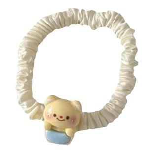 黄色小熊发绳情侣手链少女小皮筋送给男朋友发圈网红头绳可爱发饰