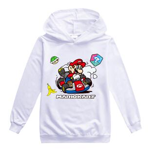 超级马里奥super mario100-170码 新款儿童装卫衣帽衫H2265A