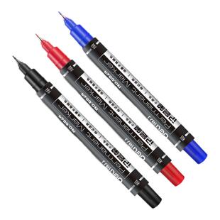 6824小双头记号笔 油性小头细头马克笔绘画美术勾边描边笔速干防水记号笔粗细记号笔