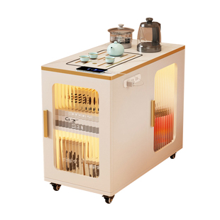 可移动边几实木沙发侧边柜简易茶水柜现代简约烧水泡茶一体小茶几