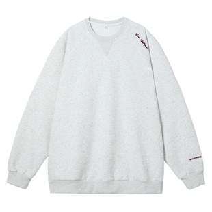 男士美式重磅卫衣男秋季圆领潮牌休闲宽松上衣长袖2025年新款外套