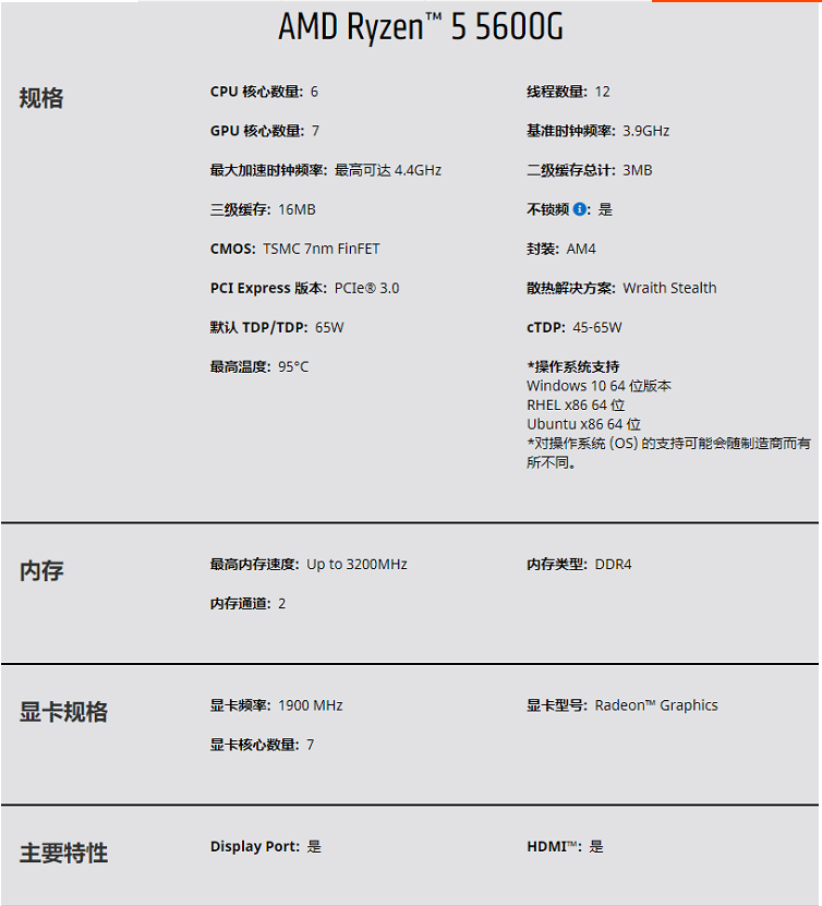 锐龙R5 5600G散片4600G 3400G搭A520 B450 B550CPU主板ITX套装 电脑硬件/显示器/电脑周边 CPU 原图主图