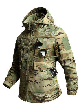 冬季劳保工作服男装迷彩服加绒加厚套装防寒保暖冲锋衣作训保安服