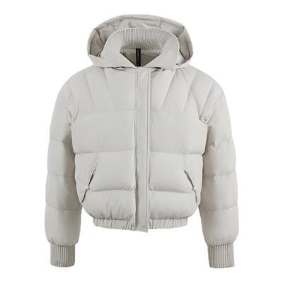 SYMOCOLOR冬季短款百搭潮牌保暖连帽羽绒服宽松休闲面包服男女