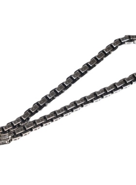 david925纯银刻字做旧手链