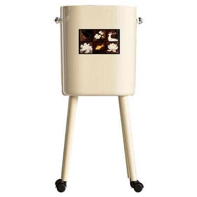 高颜值免弯腰带轮可移动垃圾桶