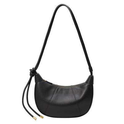 fed柔软羊皮新月包百搭款单肩包时尚百搭腋下包手提包真皮BFA9119