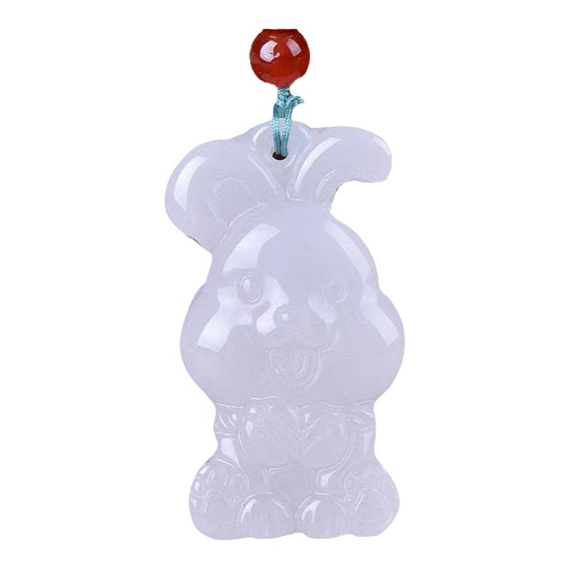 天淼玉器情侣款金丝玉送证书白玉