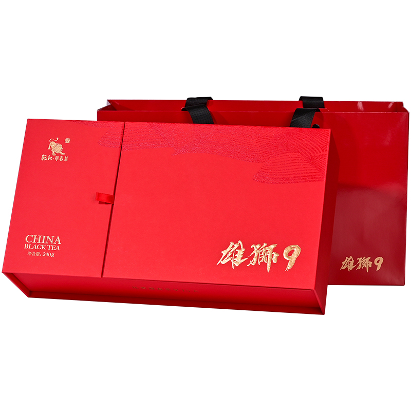 2025新茶現(xiàn)貨 乾紅早春宜興明前雄獅9紅茶送客戶(hù)長(zhǎng)輩高檔禮盒240g