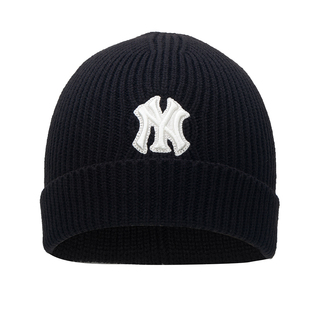 MLB儿童帽子25冬季保暖绒线帽男童女童潮流时尚针织运动帽套头帽