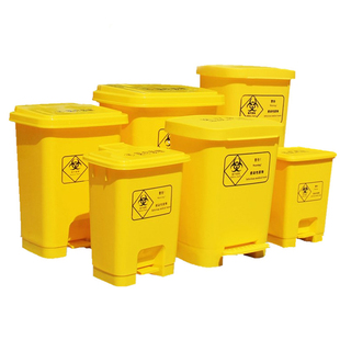 家用学校大小号四色分类可回收厨余脚踏垃圾桶干湿垃圾箱户外室内