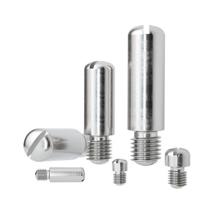 304不锈钢一字开槽外螺纹圆柱销无头台阶螺钉GB831轴位销钉M2-M10