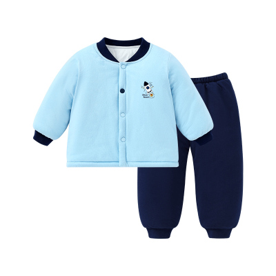 秋冬三层加厚卡通保暖宝宝套装