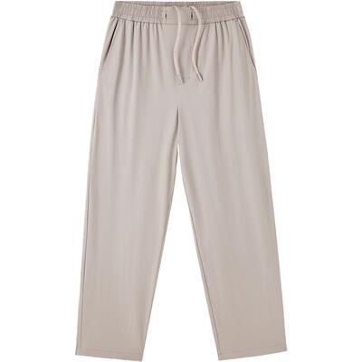 骆驼男装休闲裤男2025夏季直筒宽松轻薄冰感透气弯刀裤户外运动裤