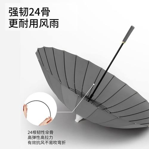 防水套雨伞女晴雨两用大骨带伞抗直杆套男士24长柄号结实用风车载