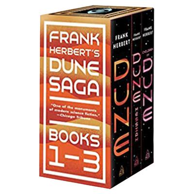 沙丘三部曲1-3册盒装 Frank Herbert's Dune Saga 英文原版小说 弗兰克赫伯特 Frank Herbert沙丘救世主 沙丘之子进口英语书籍
