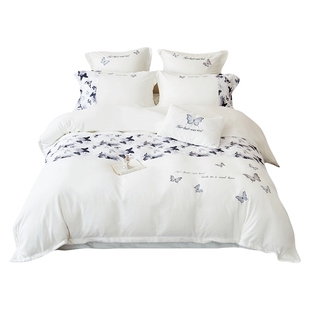 冬季母婴级A类牛奶绒四件套裸睡双面加厚珊瑚绒被套保暖床上用品4