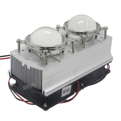 12v44mm大功率散热器加风扇透镜
