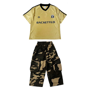 迪克家少儿街舞服装嘻哈风炸街美式女孩套装hiphop街舞童装演出服