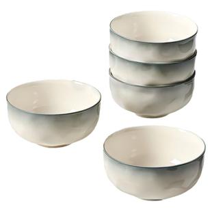 墨色釉下彩陶瓷米饭碗家用2026新款吃饭碗好看的小碗盘子餐具套装