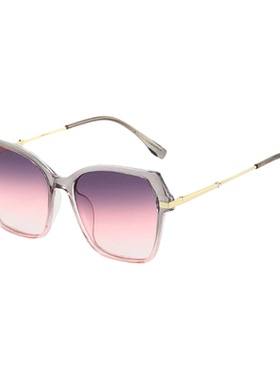 大框不规则豹纹绿色太阳眼镜欧美