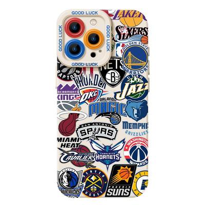 NBA篮球适用苹果15手机壳iPhone16promax队标15潮牌mini创意14plus个性13新款12高级感11防摔xs男款xr/x/8/7