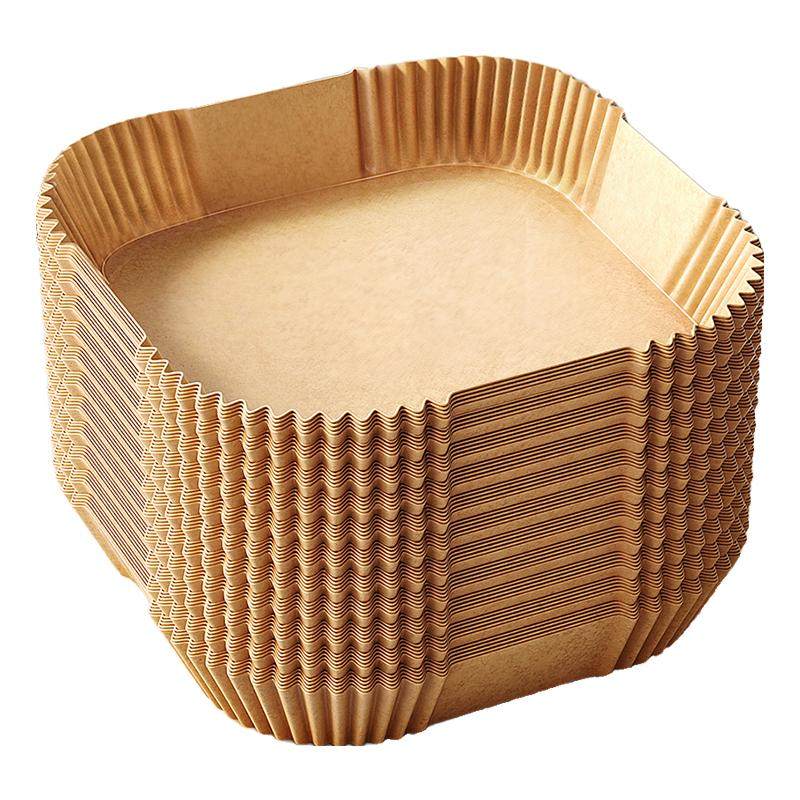 佳帮手空气炸锅专用纸烤箱吸油纸垫家用食物硅油纸方形烘焙锡纸碗