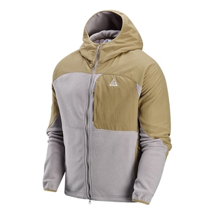 耐克ACG WOLF TREE男子摇粒绒连帽衫拼接撞色夹克外套HJ2459-297