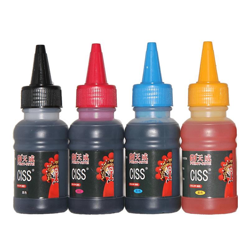 天威通用打印机墨水适用爱普生004 002黑色补充液佳能HP惠普连供彩色803 802 805墨盒672喷墨填充兄弟墨水