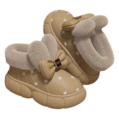 踩屎感儿童棉拖鞋女童外穿冬季