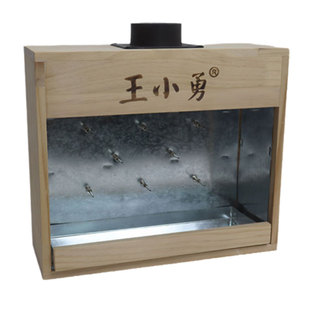 王小勇实木制艾灸箱家用督脉背腰腹部大号排烟温灸仪升降熏灸仪器