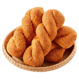 津滋味 酸奶麻花天津特产老式糕点麻花豆沙榴莲夹心爆浆早餐面包