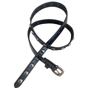 欧美复古铆钉细腰带 2025新款朋克美式辣妹百搭ins高级感配饰皮带