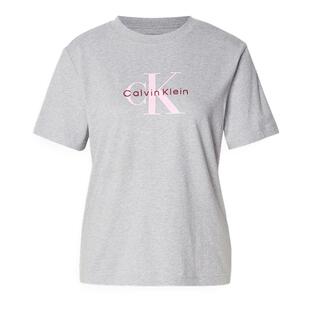 Calvin Klein/凯文克莱CK简约圆领短袖T恤女夏休闲字母印花上衣