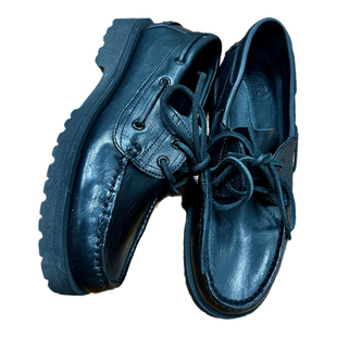 visvim uncle gui新品牛皮增高休闲防臭百搭豆豆帆船手工网红潮鞋