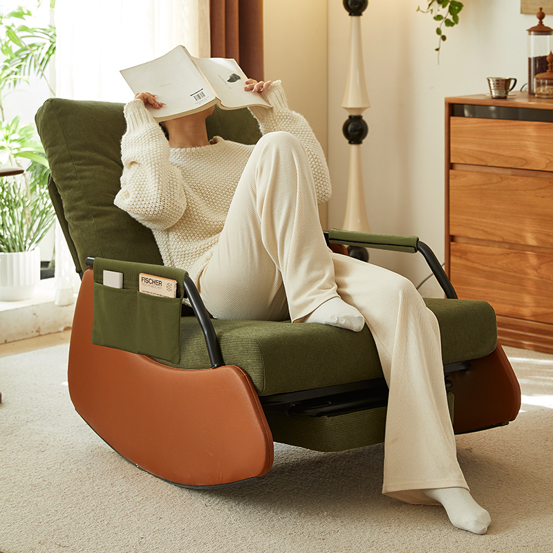 摇椅大人躺椅客厅单人沙发阳台休闲椅卧室舒适摇摇椅懒人沙发椅子