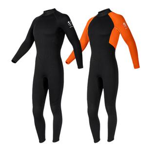 3mm成人女潜水服连体泳衣保暖男冲浪防寒浮潜水肺潜水自由潜水衣