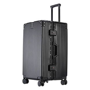 ELLE大容量扩容铝框行李箱能装结实拉杆箱旅行箱出国留学密码箱子